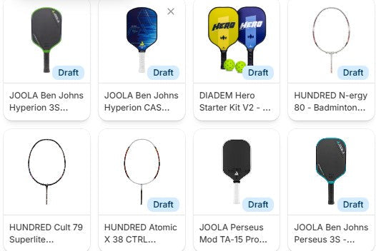 Rackets and Paddles